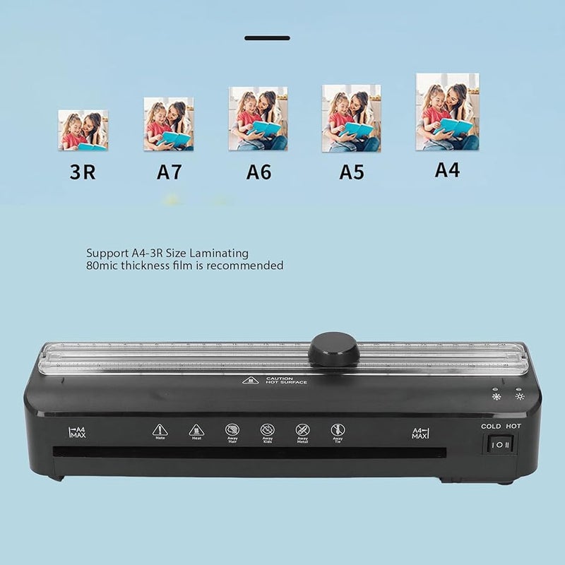 آلة تغليف FNL009 ساخنة وباردة للصور والمستندات من مقاس A4 إلى 3R، بقابس أمريكي 110-120 فولت - Image 3